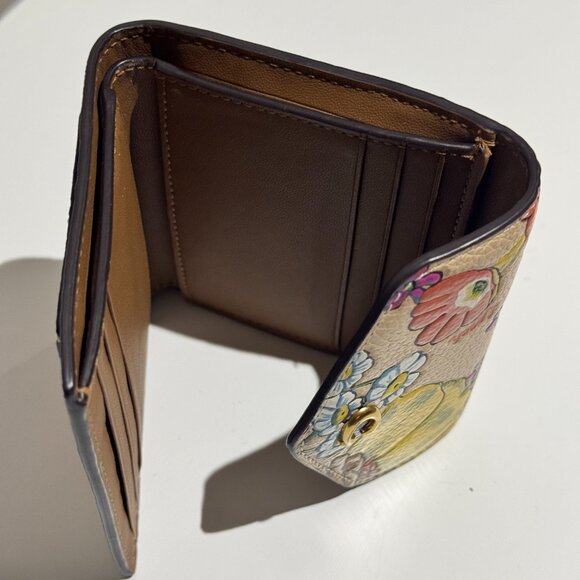 COACH WYN Small Wallet with Floral Print AUTHENTIC - Picture 7 of 7